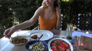 Dinner and sex with Riley!